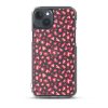 Leopard Heart Print iPhone Clear Case