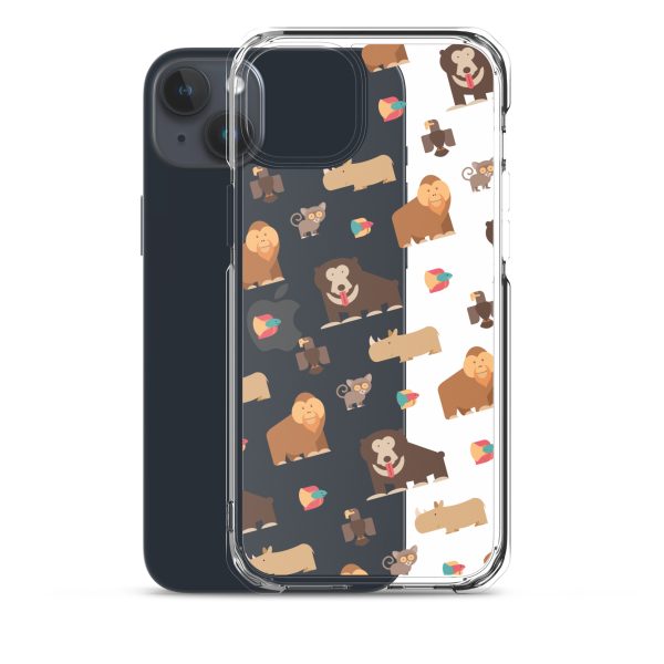 Asian Jungle Animals iPhone Clear Case