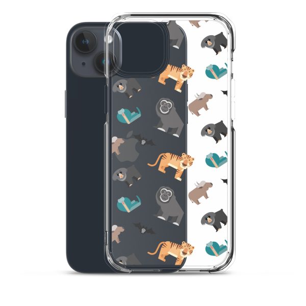 Asian Jungle Animals iPhone Clear Case