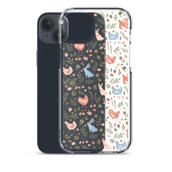 Bunnies and Hens Easter iPhone Clear Case