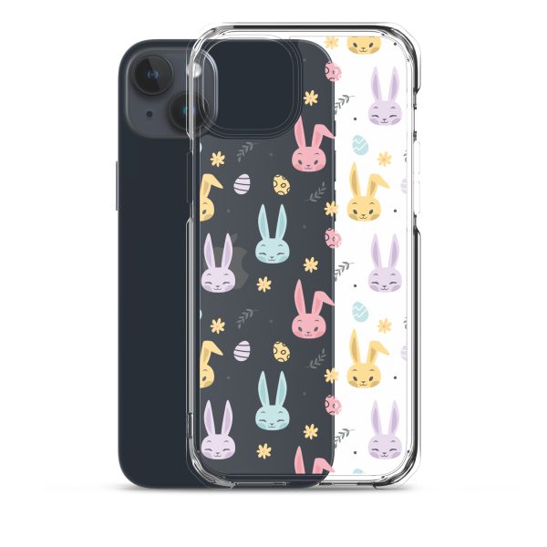Colorful Bunnies Easter iPhone Clear Case