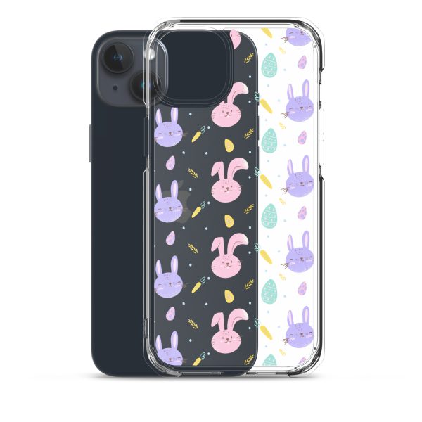 Cute Easter Bunnies iPhone Clear Case
