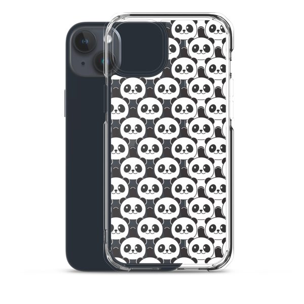 Cute Panda Bears iPhone Clear Case