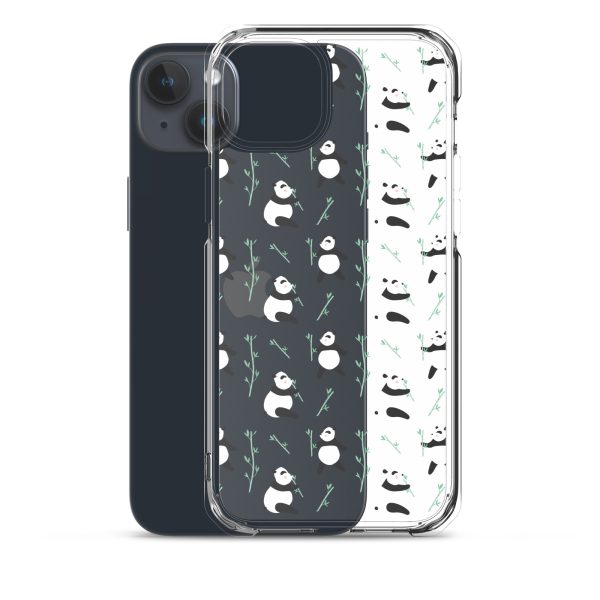 Cute Panda iPhone Clear Case