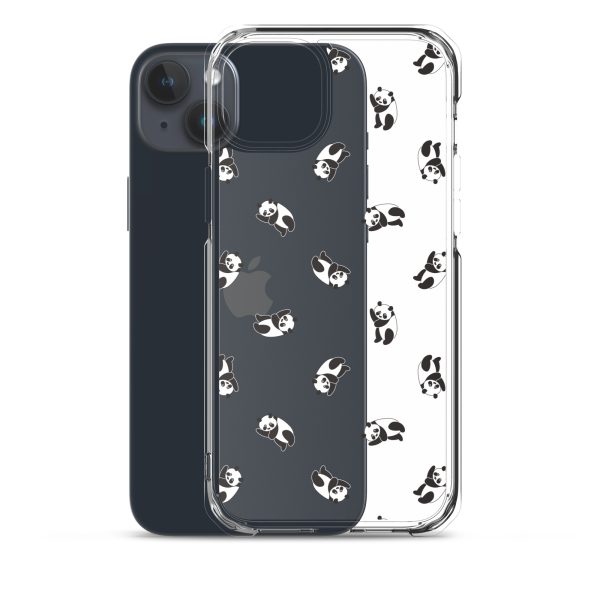 Cute Pandas iPhone Clear Case