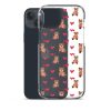 Cute Teddy Bear iPhone Clear Case