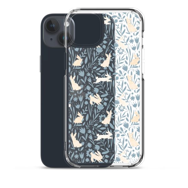 Easter Hopping Bunnies iPhone Clear Case