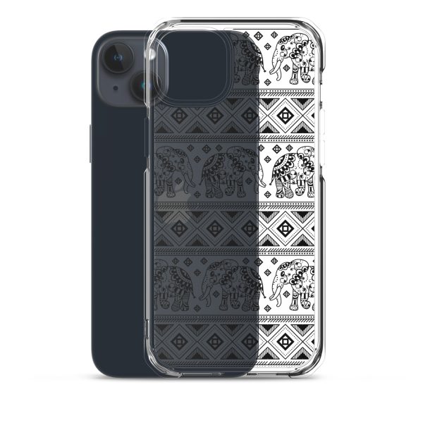 Elephant Mandala iPhone Clear Case