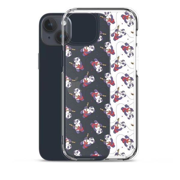 Panda Guitarist iPhone Clear Case