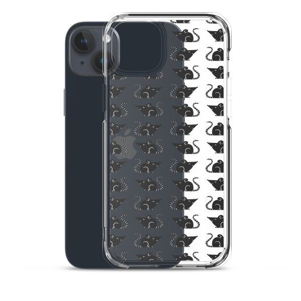 Rat Silhouette iPhone Clear Case