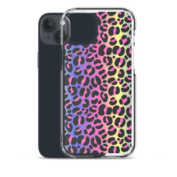 Neon Leopard iPhone Clear Case