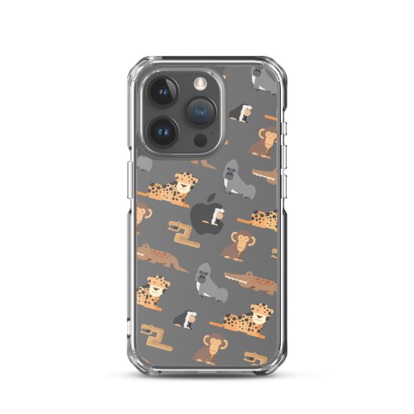 African Jungle Animals iPhone Clear Case