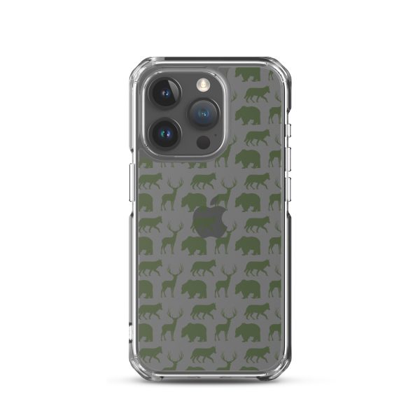 Animals Silhouette iPhone Clear Case