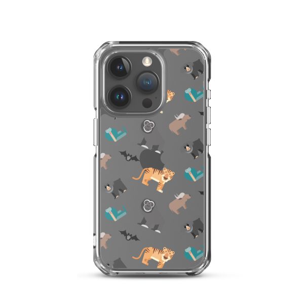 Asian Jungle Animals iPhone Clear Case