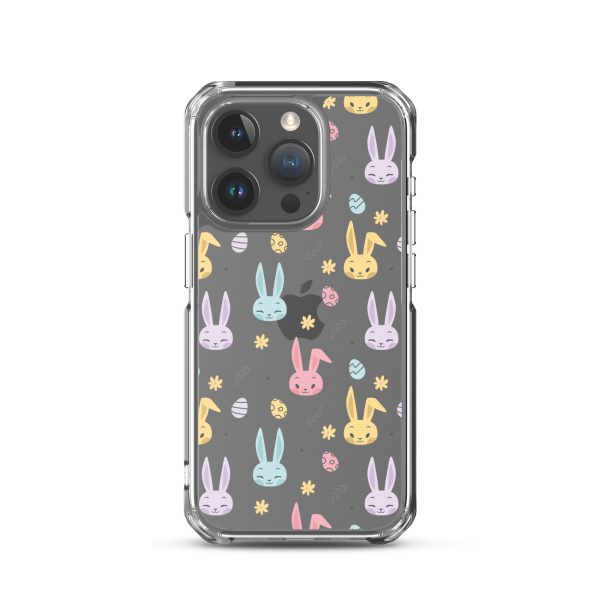 Colorful Bunnies Easter iPhone Clear Case