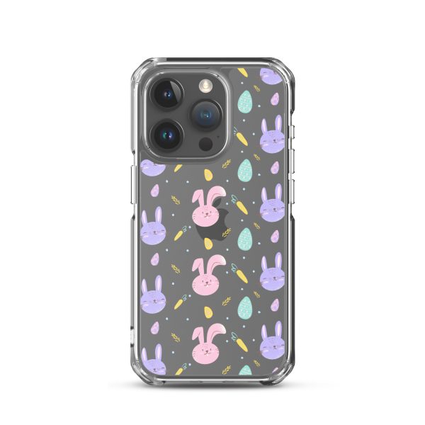 Cute Easter Bunnies iPhone Clear Case