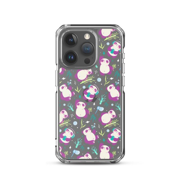Cute Panda Bamboo iPhone Clear Case