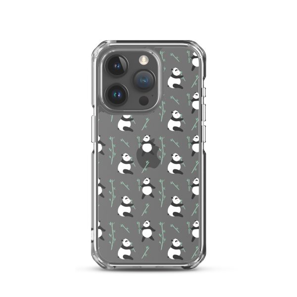 Cute Panda iPhone Clear Case