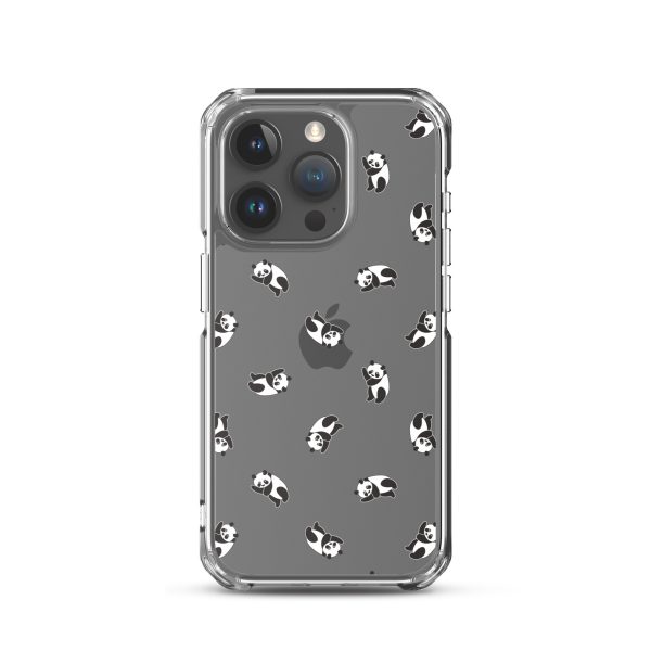 Cute Pandas iPhone Clear Case