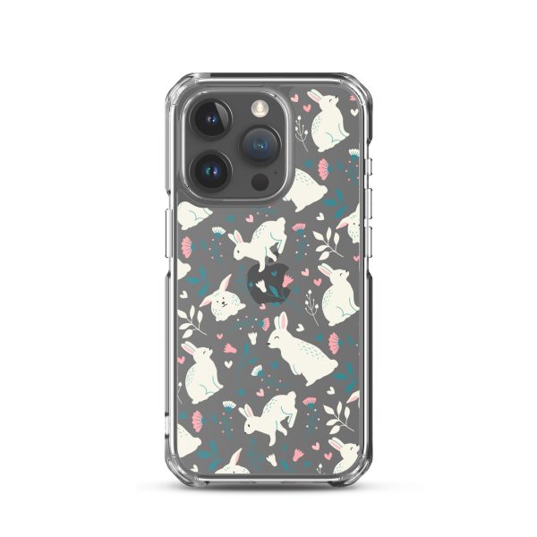 Easter Cute Rabbits iPhone Clear Case
