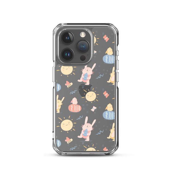 Easter Egg and Bunnies iPhone Clear Case