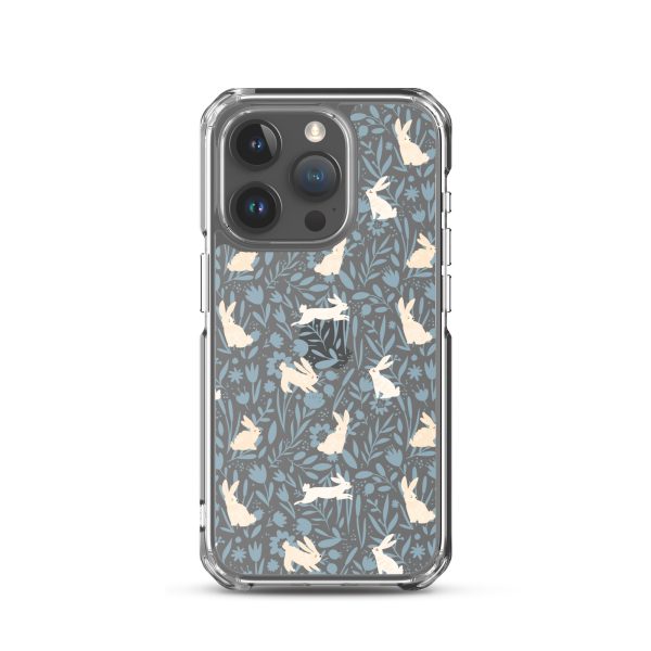 Easter Hopping Bunnies iPhone Clear Case