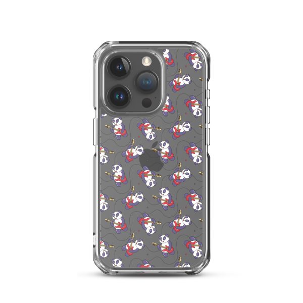 Panda Guitarist iPhone Clear Case