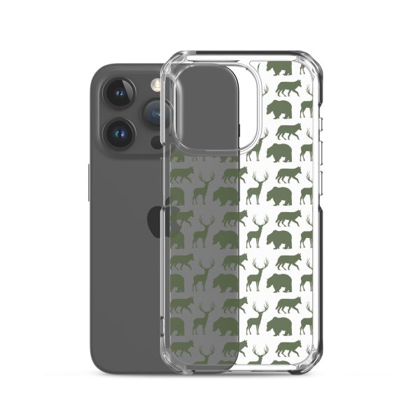 Animals Silhouette iPhone Clear Case
