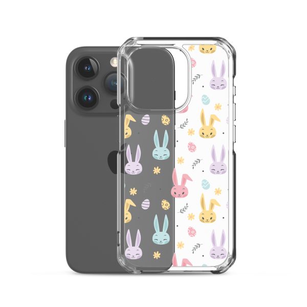 Colorful Bunnies Easter iPhone Clear Case