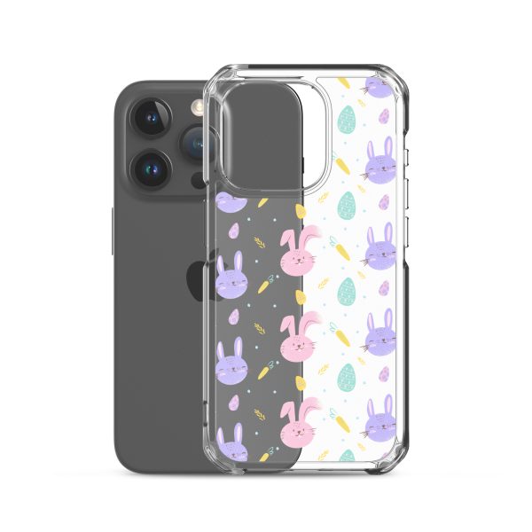 Cute Easter Bunnies iPhone Clear Case
