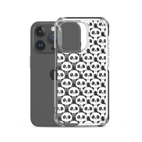 Cute Panda Bears iPhone Clear Case