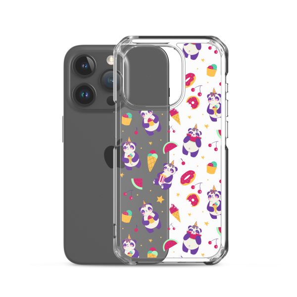 Cute Panda Sweets iPhone Clear Case