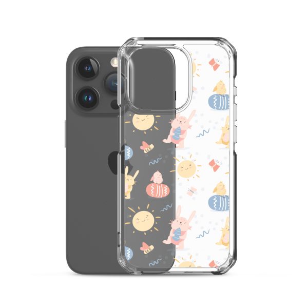 Easter Egg and Bunnies iPhone Clear Case