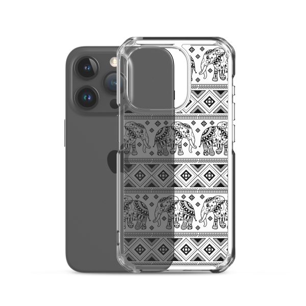 Elephant Mandala iPhone Clear Case