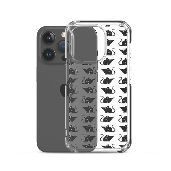 Rat Silhouette iPhone Clear Case