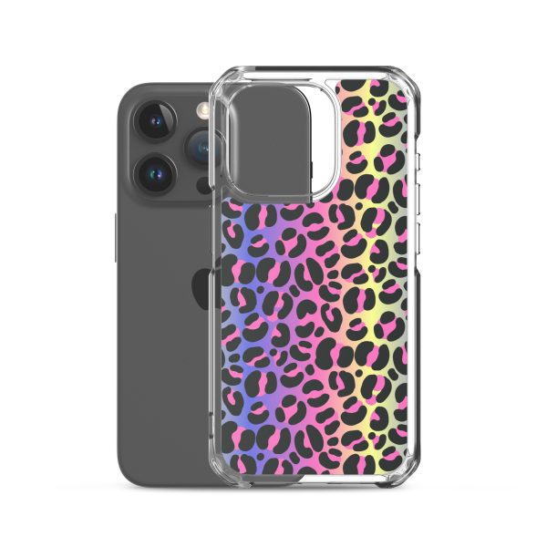Neon Leopard iPhone Clear Case