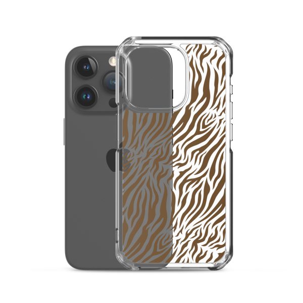Tiger Print iPhone Clear Case