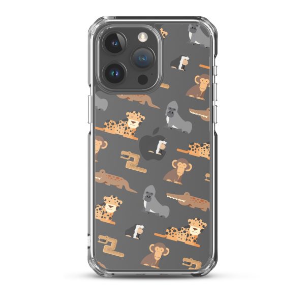 African Jungle Animals iPhone Clear Case