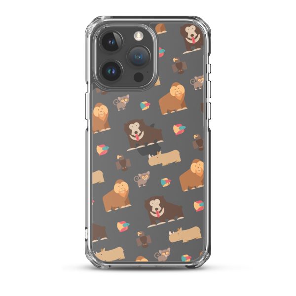 Asian Jungle Animals iPhone Clear Case