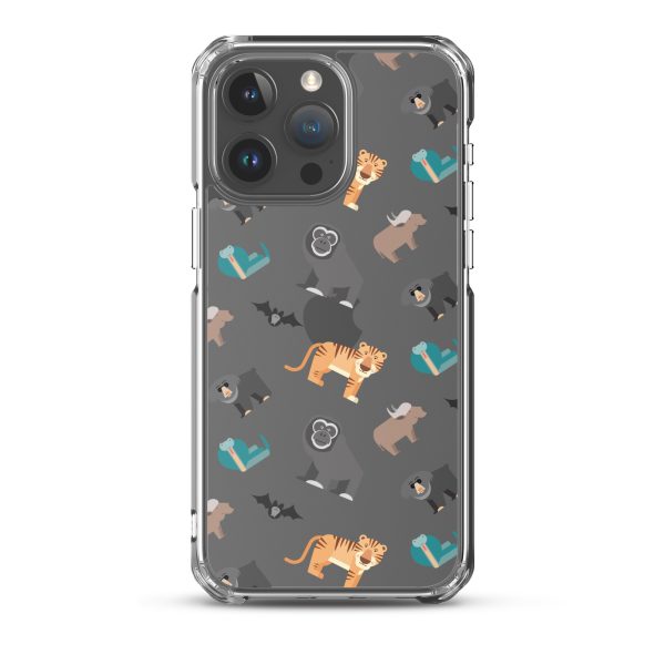 Asian Jungle Animals iPhone Clear Case
