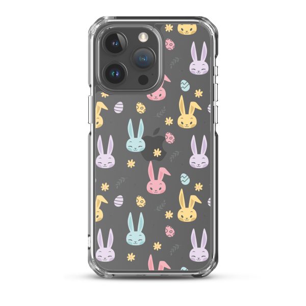 Colorful Bunnies Easter iPhone Clear Case
