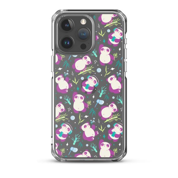 Cute Panda Bamboo iPhone Clear Case
