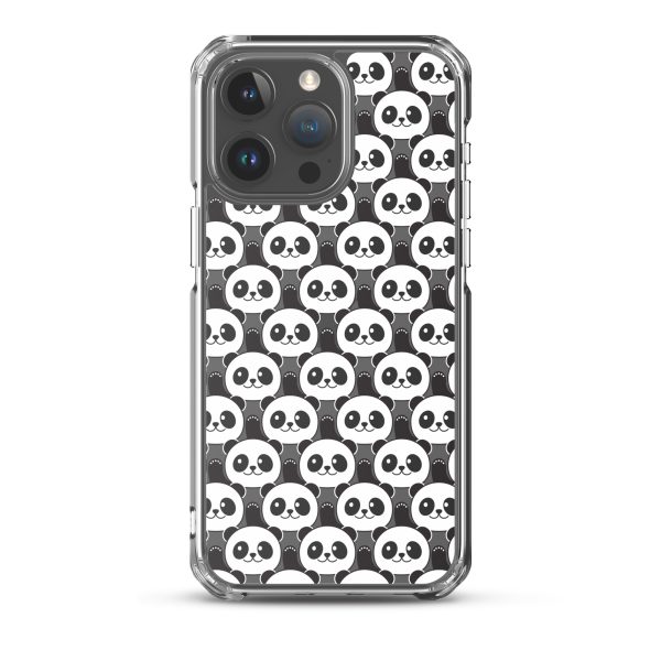 Cute Panda Bears iPhone Clear Case