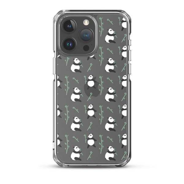 Cute Panda iPhone Clear Case