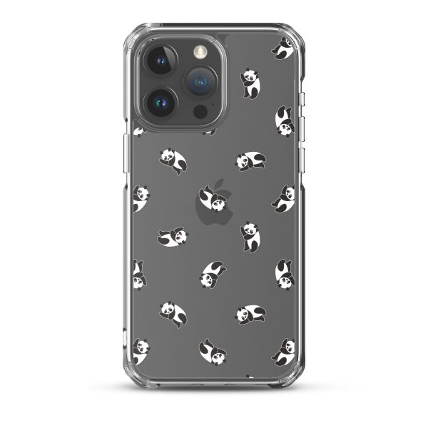 Cute Pandas iPhone Clear Case