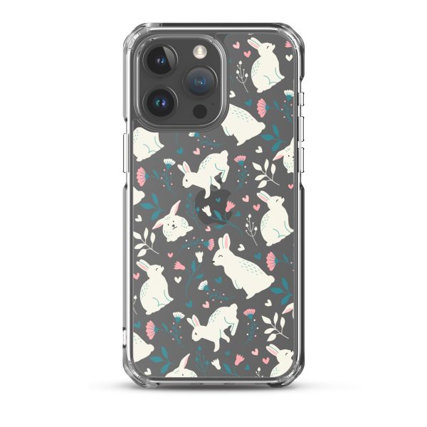 Easter Cute Rabbits iPhone Clear Case