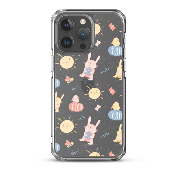 Easter Egg and Bunnies iPhone Clear Case