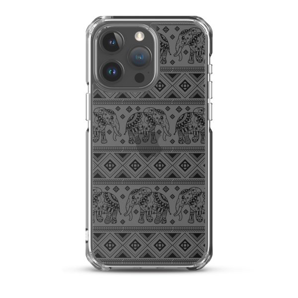 Elephant Mandala iPhone Clear Case