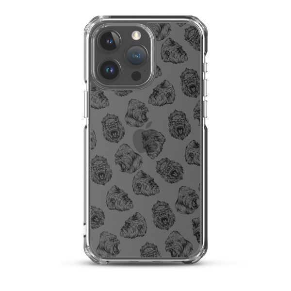 Illustrated Gorilla Seamless iPhone Clear Case