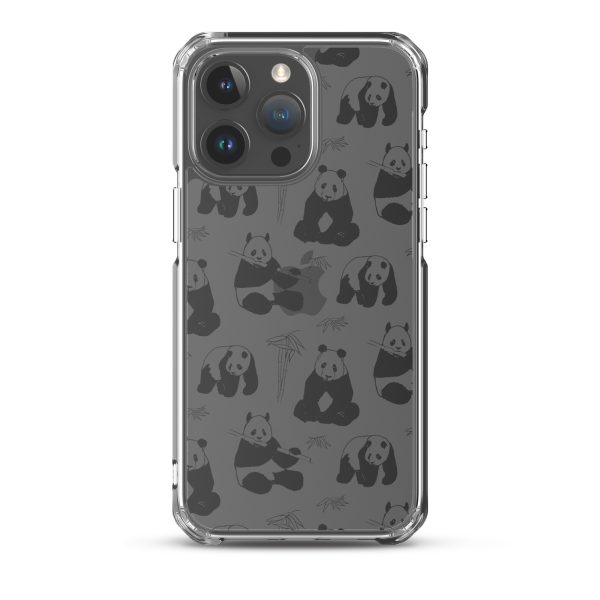 Panda Bears Bamboo iPhone Clear Case